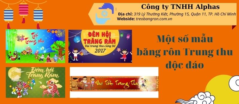 Một số mẫu băng rôn Trung thu độc đáo tại treobangron.com.vn