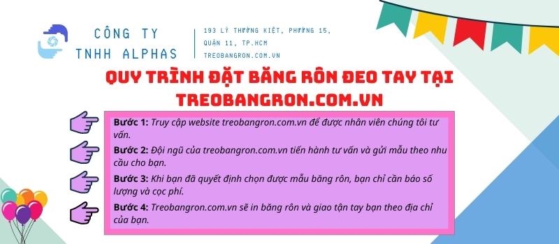 Quy trình đặt in băng rôn đeo tay tại treobangron.com.vn
