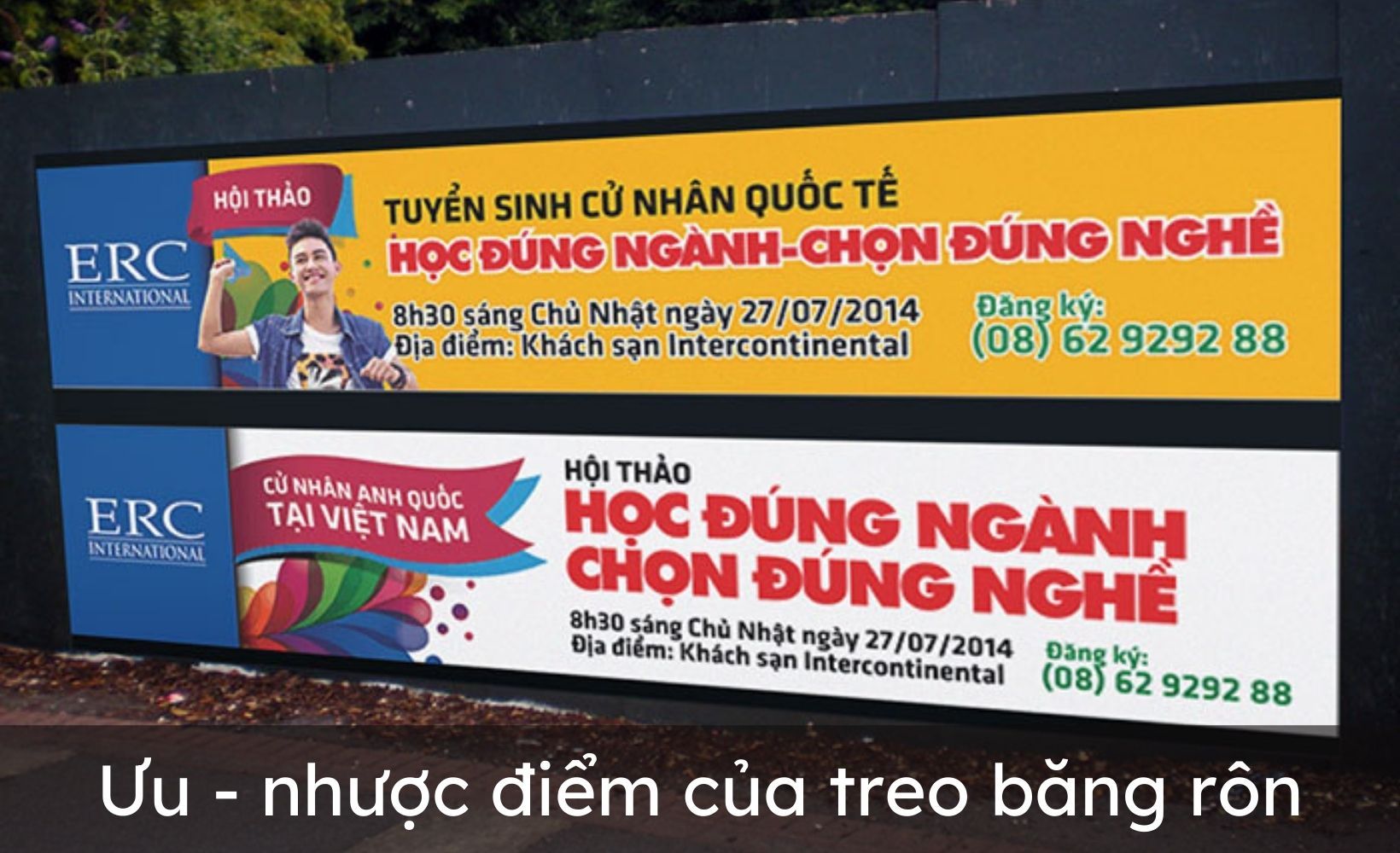 Quy trình treo cờ phướn.