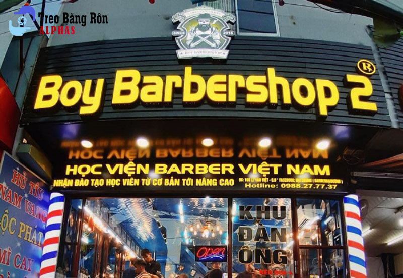 biển hiệu barber shop