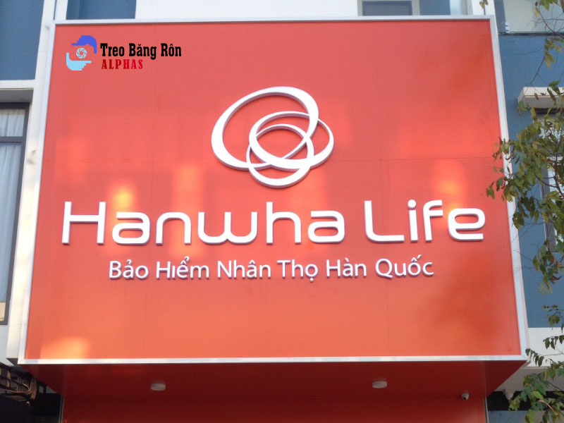 mẫu biển hiệu hanwha life