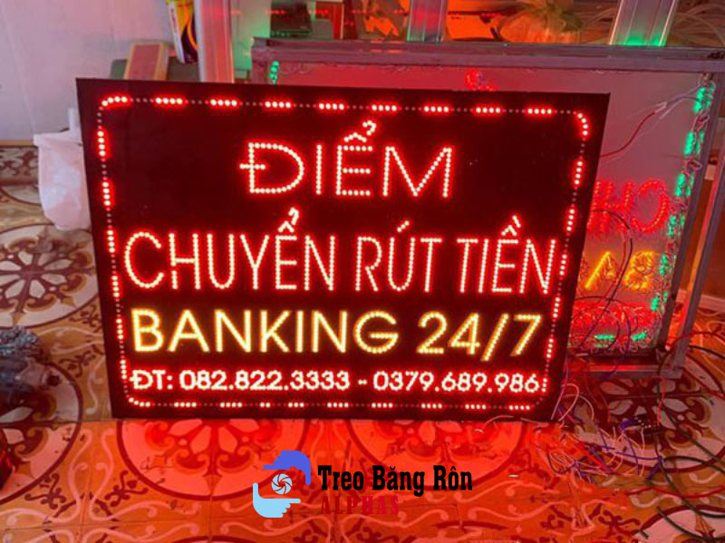 Mẫu biển quảng cáo đèn led banking