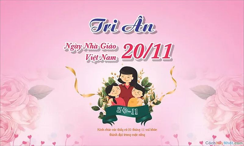 Ảnh chúc mừng 20/11 đẹp và ý nghĩa - Hình ảnh ngày 20/11 đẹp nhất