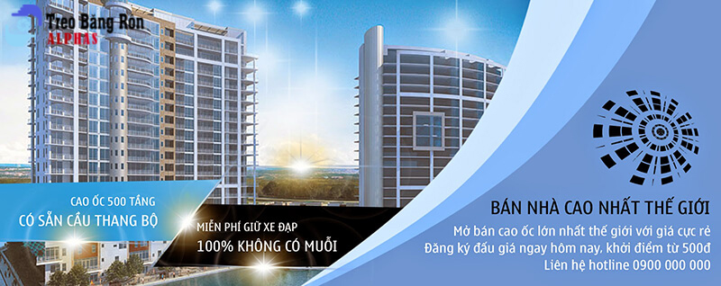 Các mẫu banner bất động sản đẹp mắt