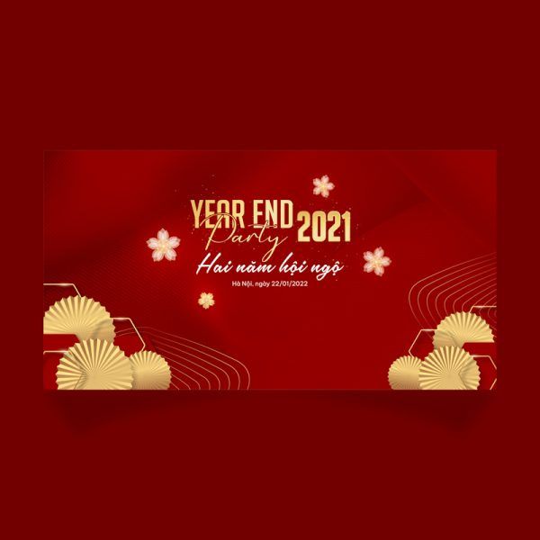Tổng hợp 40+ mẫu backdrop Year End Party đẹp và ấn tượng