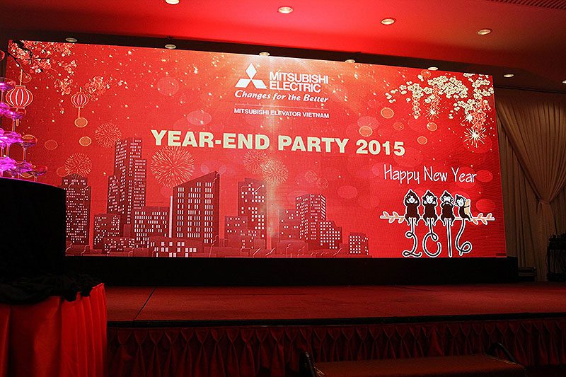 backdrop Year End Party