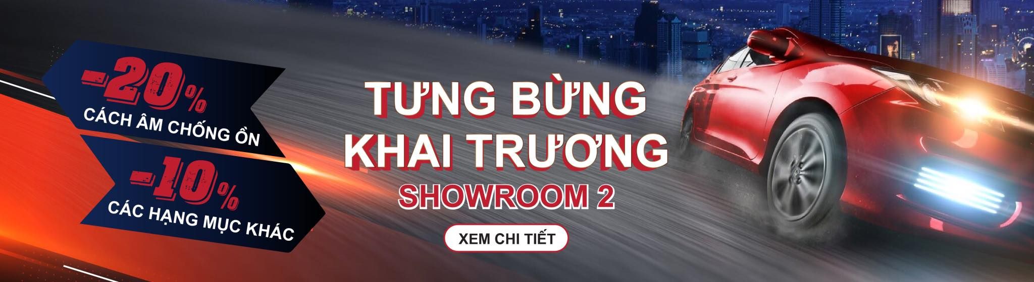 Băng rôn khai trương showroom ô tô