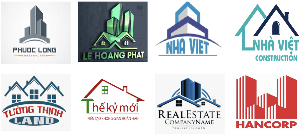 Những phong cách thiết kế logo công ty xây dựng khác nhau