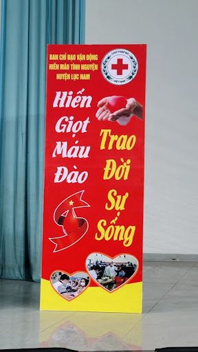 Standee vận động hiến máu