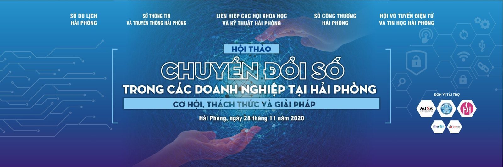 Backdrop hội thảo chuyển đổi số mẫu #2