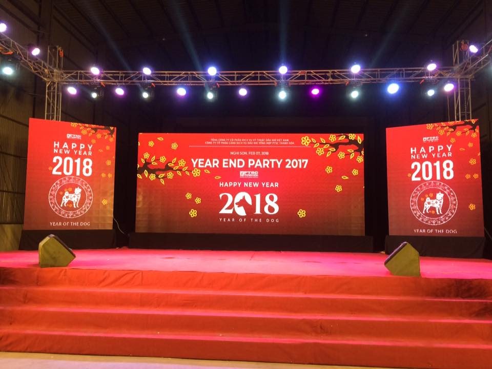 Backdrop màn hình LED tất niên