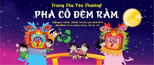 Băng rôn tiệc trung thu