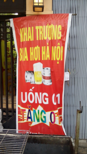 Khai trương bia hơi hà nội