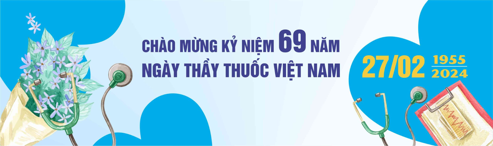 Mẫu băng rôn chào mừng kỷ niệm Ngày thầy thuốc Việt Nam