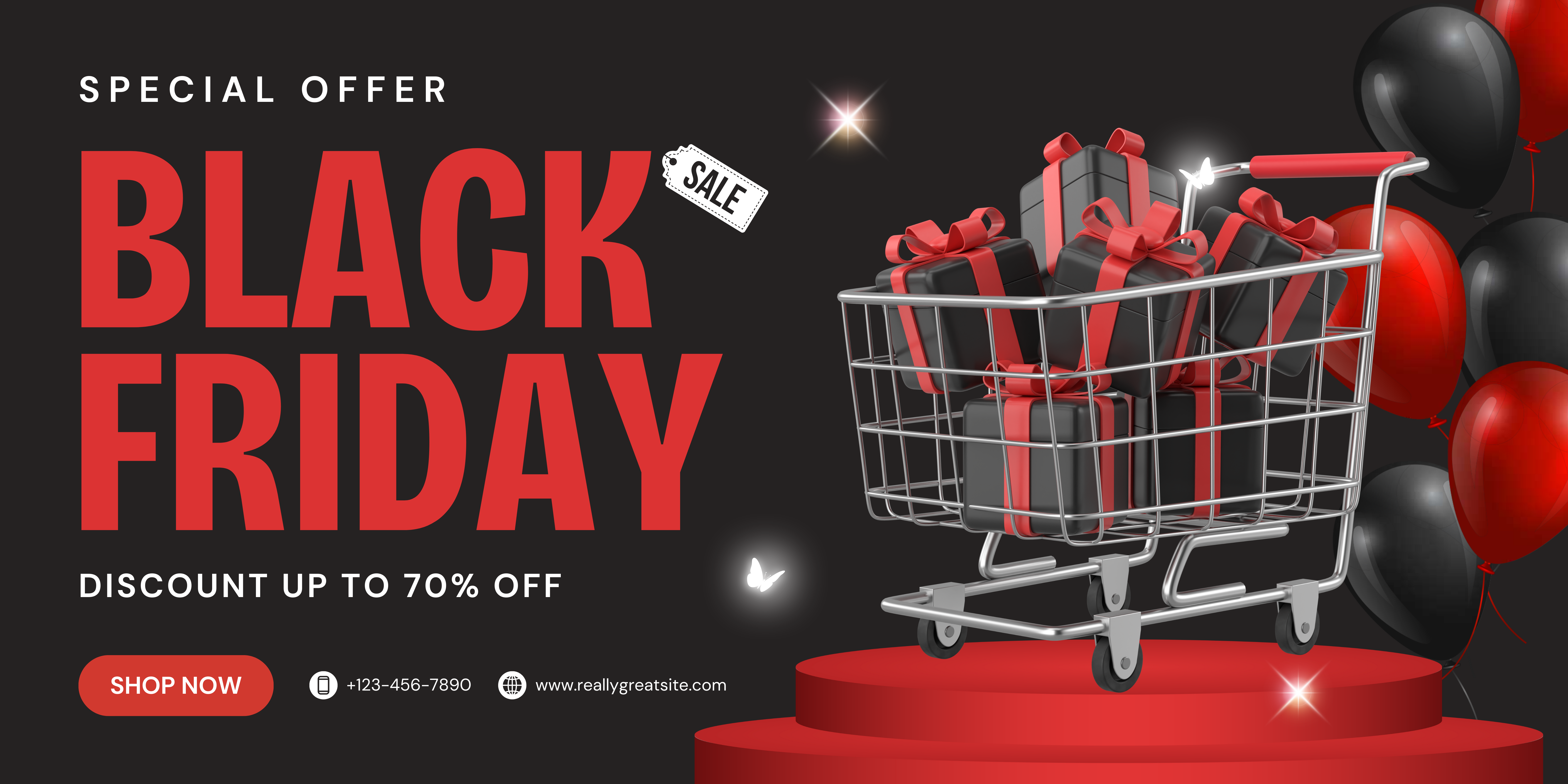 In Banner black friday giá rẻ