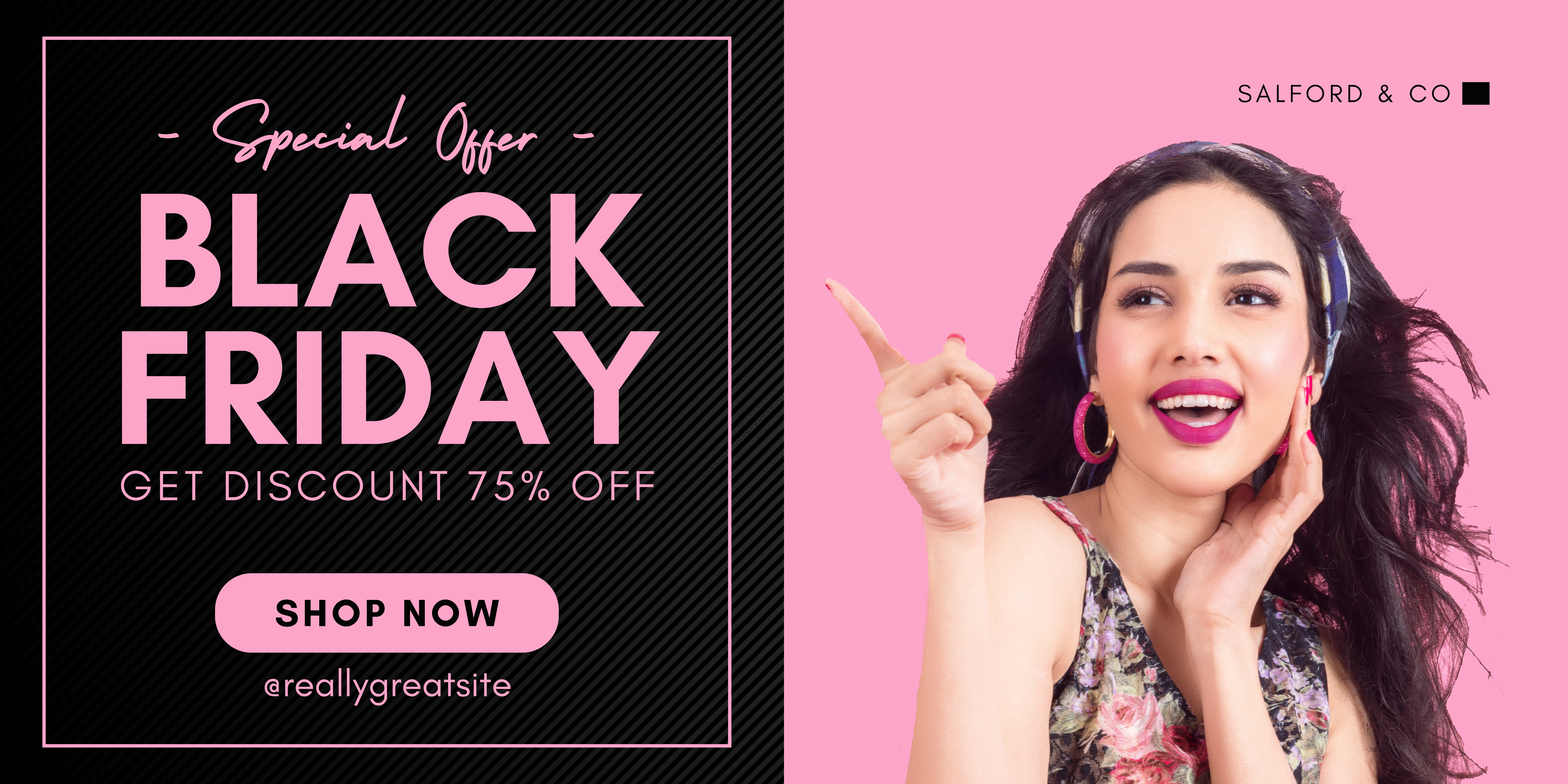 Banner sự kiện black friday 