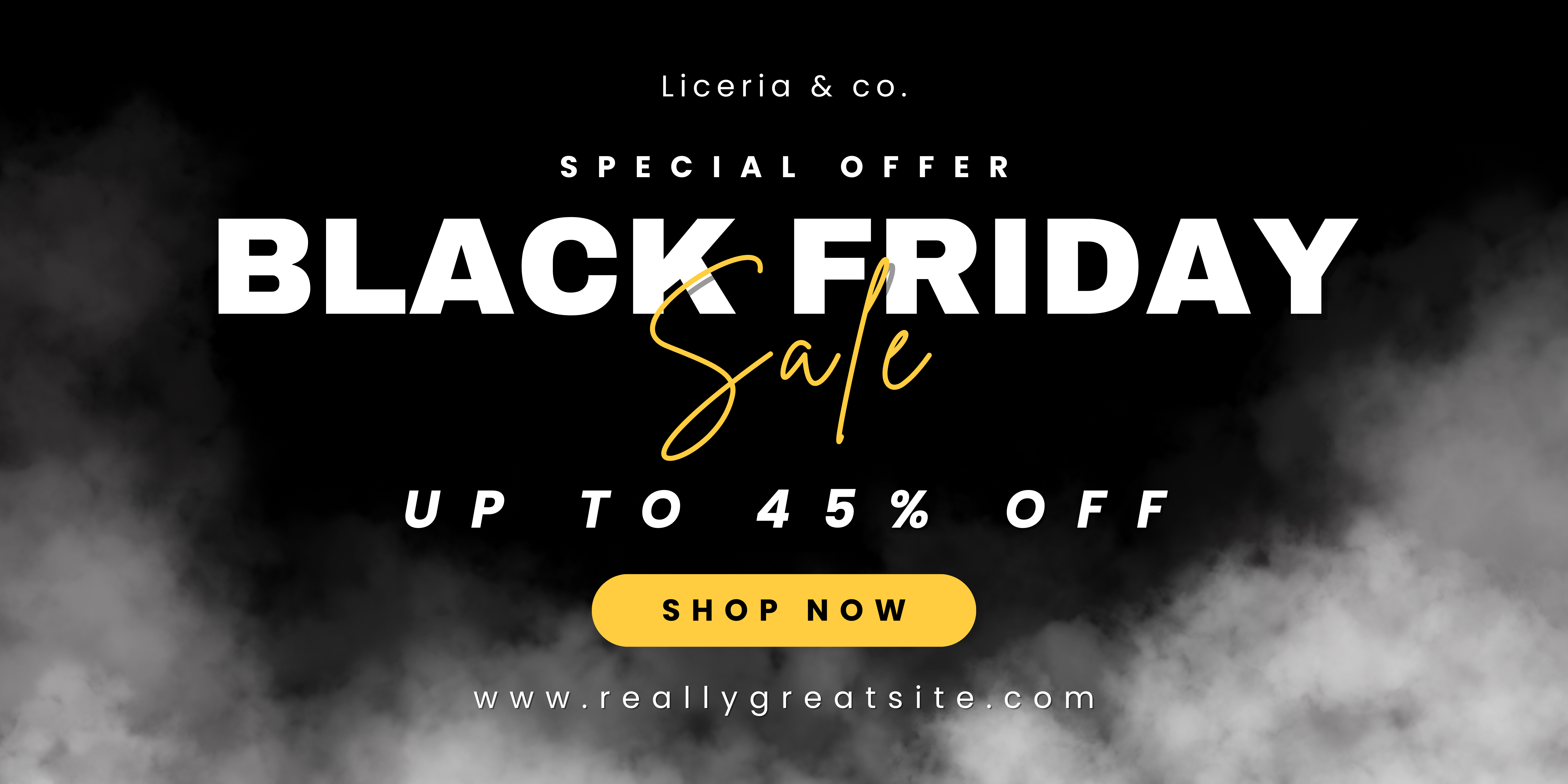 Băng rôn Black Friday độc đáo
