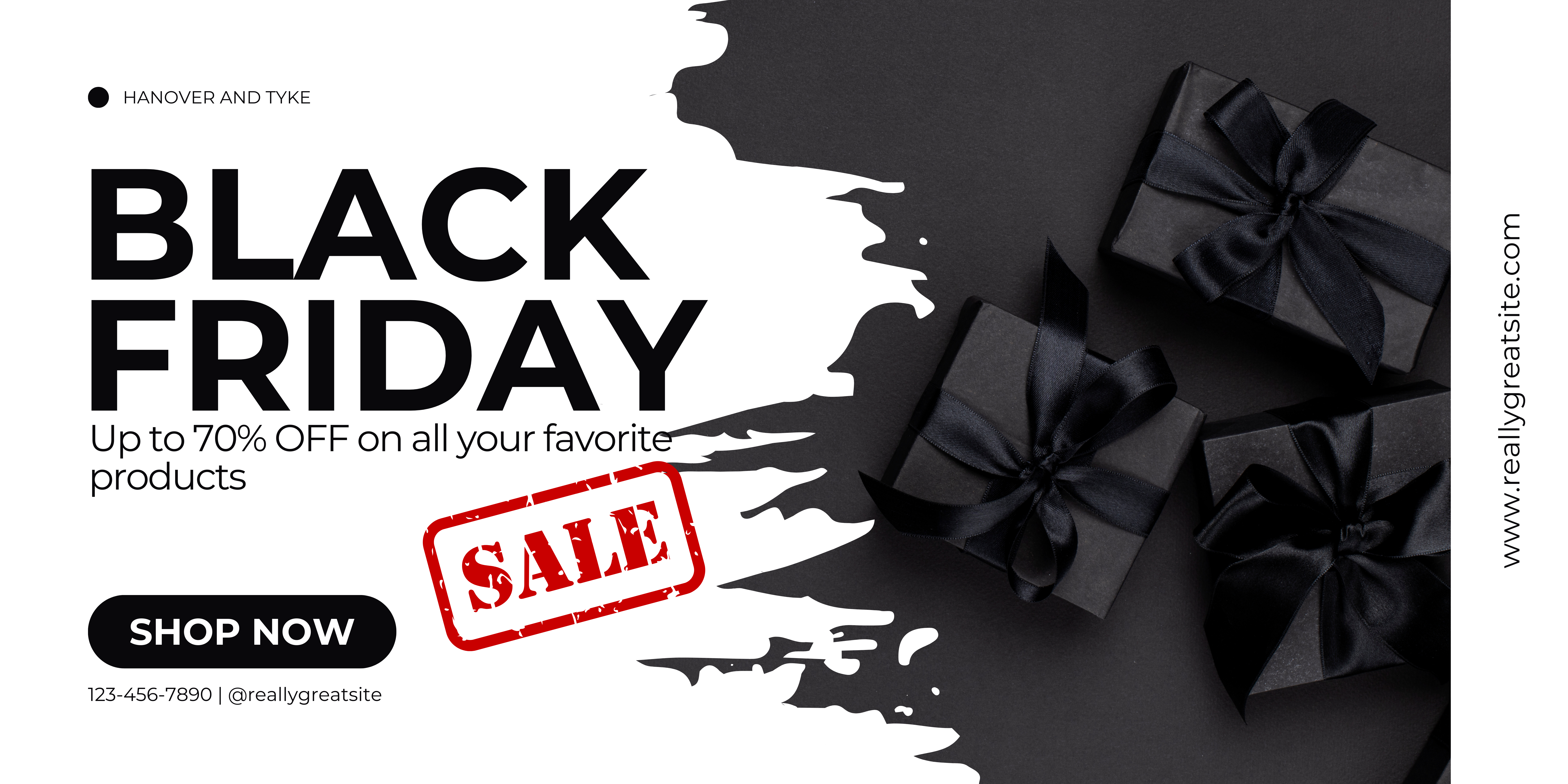 Băng rôn giảm giá black friday 