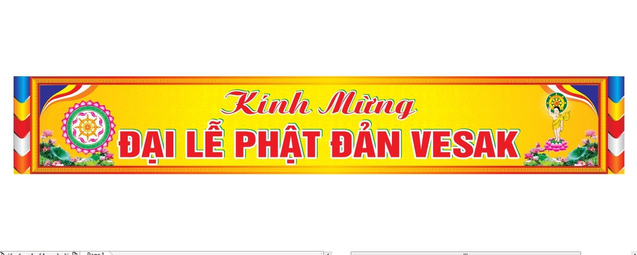 Banner đại lễ phật đản vesak