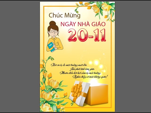 Standee chúc mừng 20 11