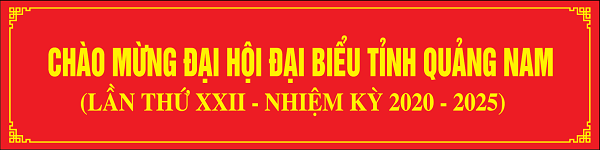 Banner chào mừng đại hội