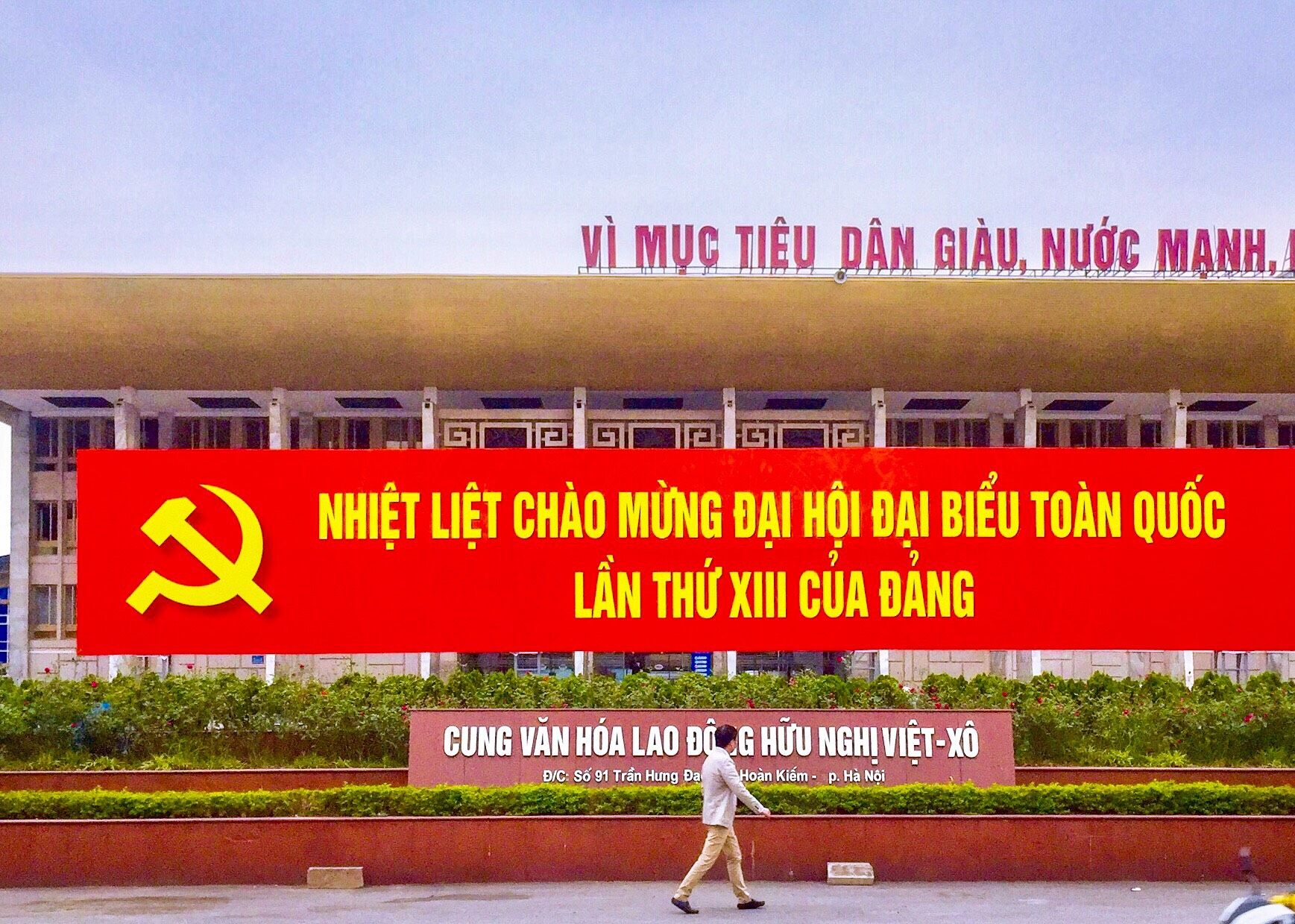 Băng rôn chào mừng đại biểu 