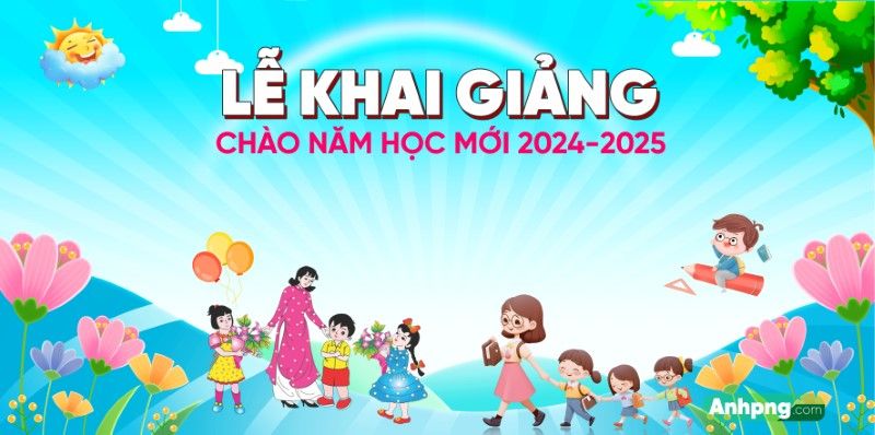 Phông nền lễ khai giảng 