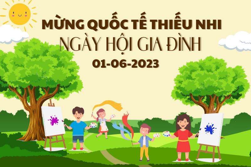 Chất liệu thi công backdrop phổ biến hiện nay 25+ Mẫu Backdrop Quốc Tế Thiếu Nhi 1/6 Đẹp, Tươi Sáng