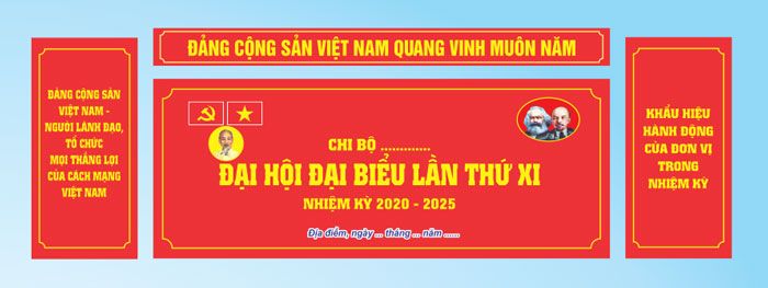 Backdrop đại hội chi bộ 25+ Mẫu Backdrop Đại Hội Đảng, Đại Hội Chi Bộ Đẹp, Ý Nghĩa