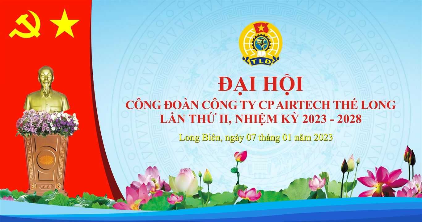 Phông đại hội công đoàn công ty 22+ Mẫu Background, Backdrop Đại Hội Công Đoàn Đẹp
