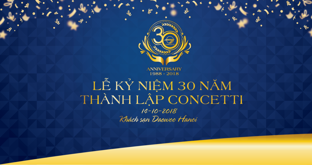 backdrop lễ kỷ niệm 30 năm 