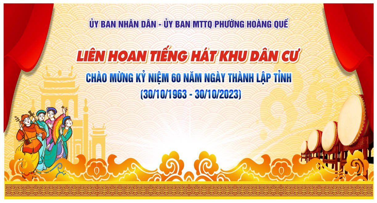 Phông nền liên hoan tiếng hát khu dân cư 30+ Mẫu Backdrop Văn Nghệ Liên Hoan Đẹp Hiện Nay