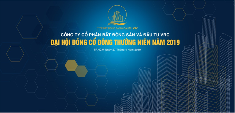 Backdrop đại hội cổ đông bất động sản