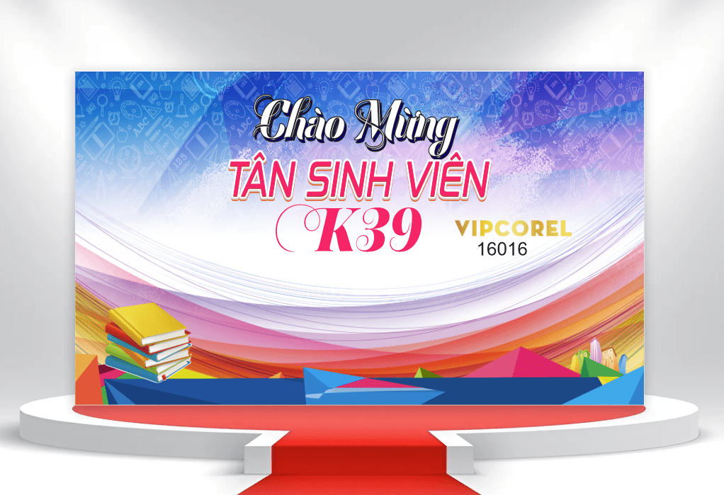 Phông nền chào mừng tân sinh viên 