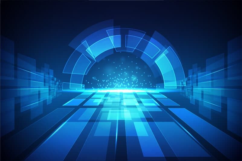 background công nghệ không gian số 3D