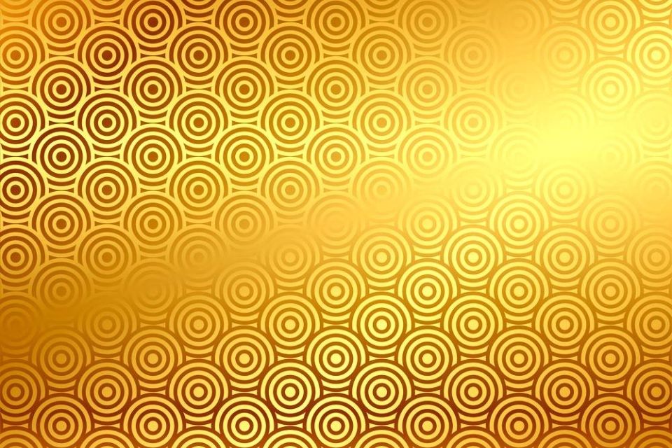 background vàng hoa văn Á Đông