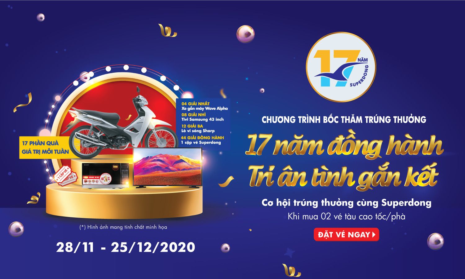 Backdrop bốc thăm trúng thưởng đẹp