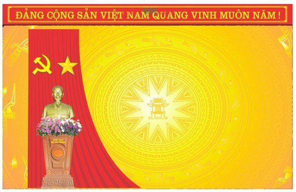 Các yếu tố cần có trong backdrop kết nạp Đảng