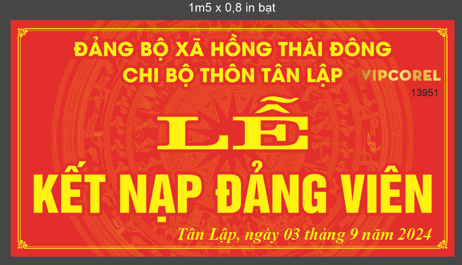 Các chất liệu phổ biến để làm backdrop kết nạp Đảng